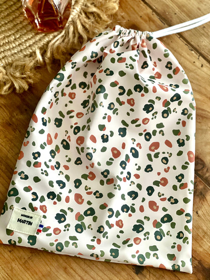 Pochette imperméable léopard chic et élégante